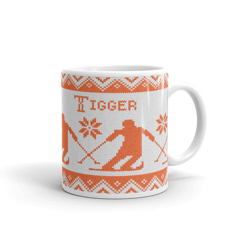 Nordic Skier Personalized Knitting Mug